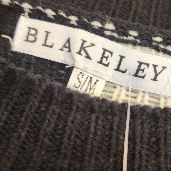 Blakeley Designs Black and White Checkered Sweater Vest Size S/M BNWT - Picture 3 of 4